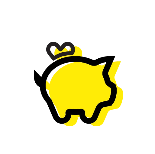 Yellow Piggy Bank